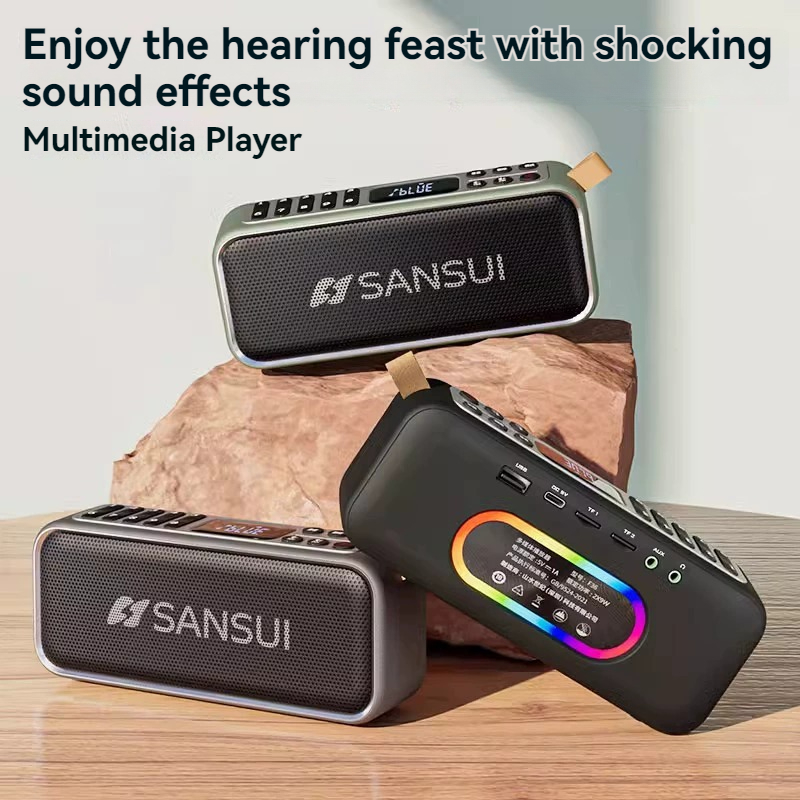 Smart Elderly Home - NewRetro haut-parleur Bluetooth sans fil 18W