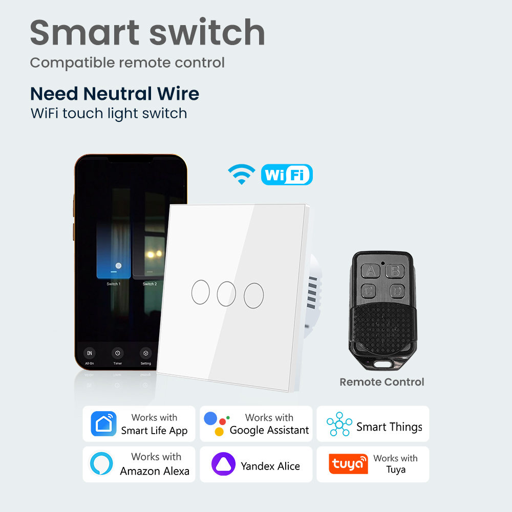 Smart Home Lg - Commutateur intelligent ue Alexa RF, fil