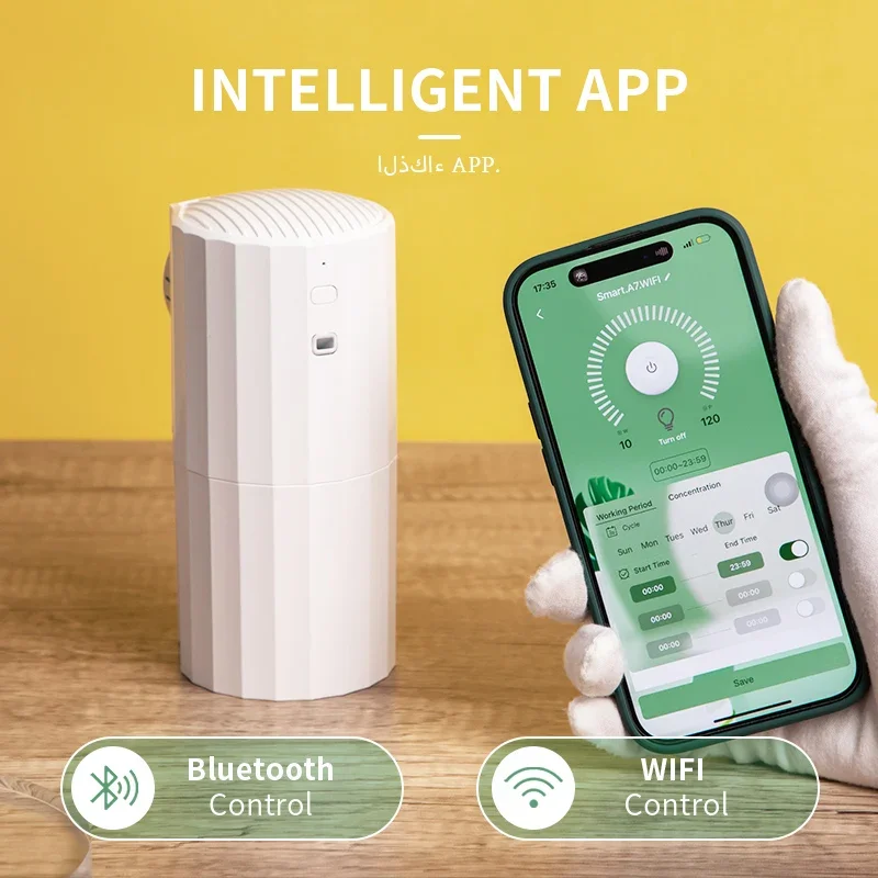 Smart Home Devices - Namste-Diffuseur d'huiles essentielles intelligent, humidificateur avec
