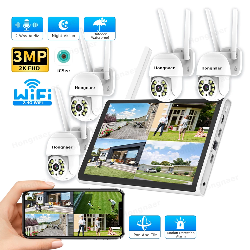 Security Ip Camera - Kit de Système de Caméras de