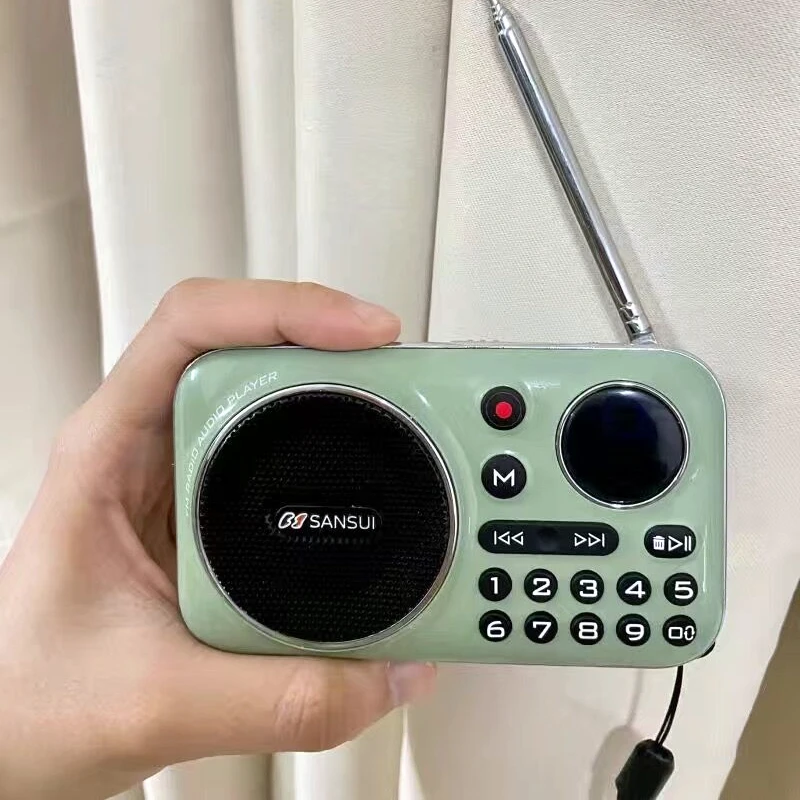 Smart Elderly Home - Haut-parleur radio Bluetooth 5.0 portable, compatible