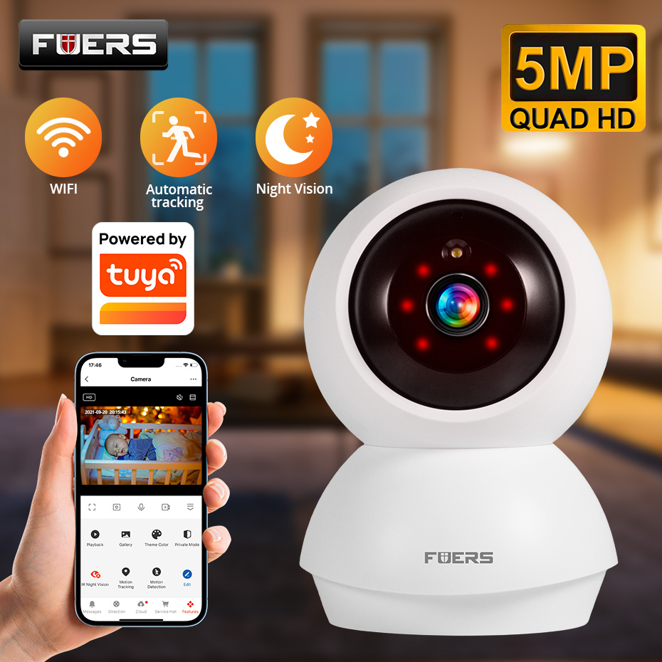 Smart Home Windows App - Caméra WiFi Fuers 5MP pour la
