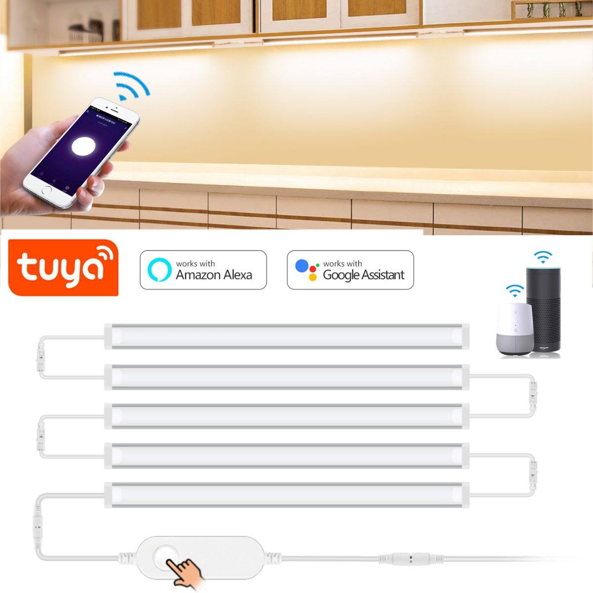 Smart Home Furniture - 1-5 pièces cuisine Tuya Smart LED