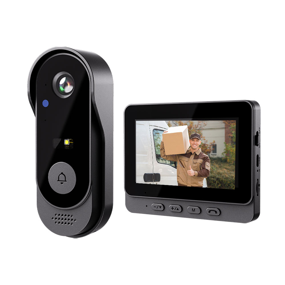 Smart Home In Us - Sonnette vidéo intelligente X8 avec interphone,