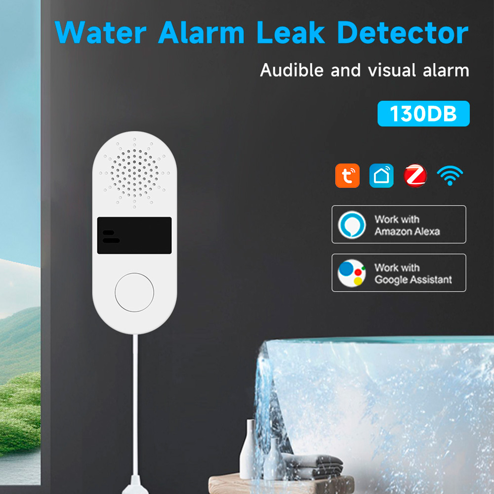 Smart Home Google Assistant - Détecteur de fuite d'eau WiFi Tuya