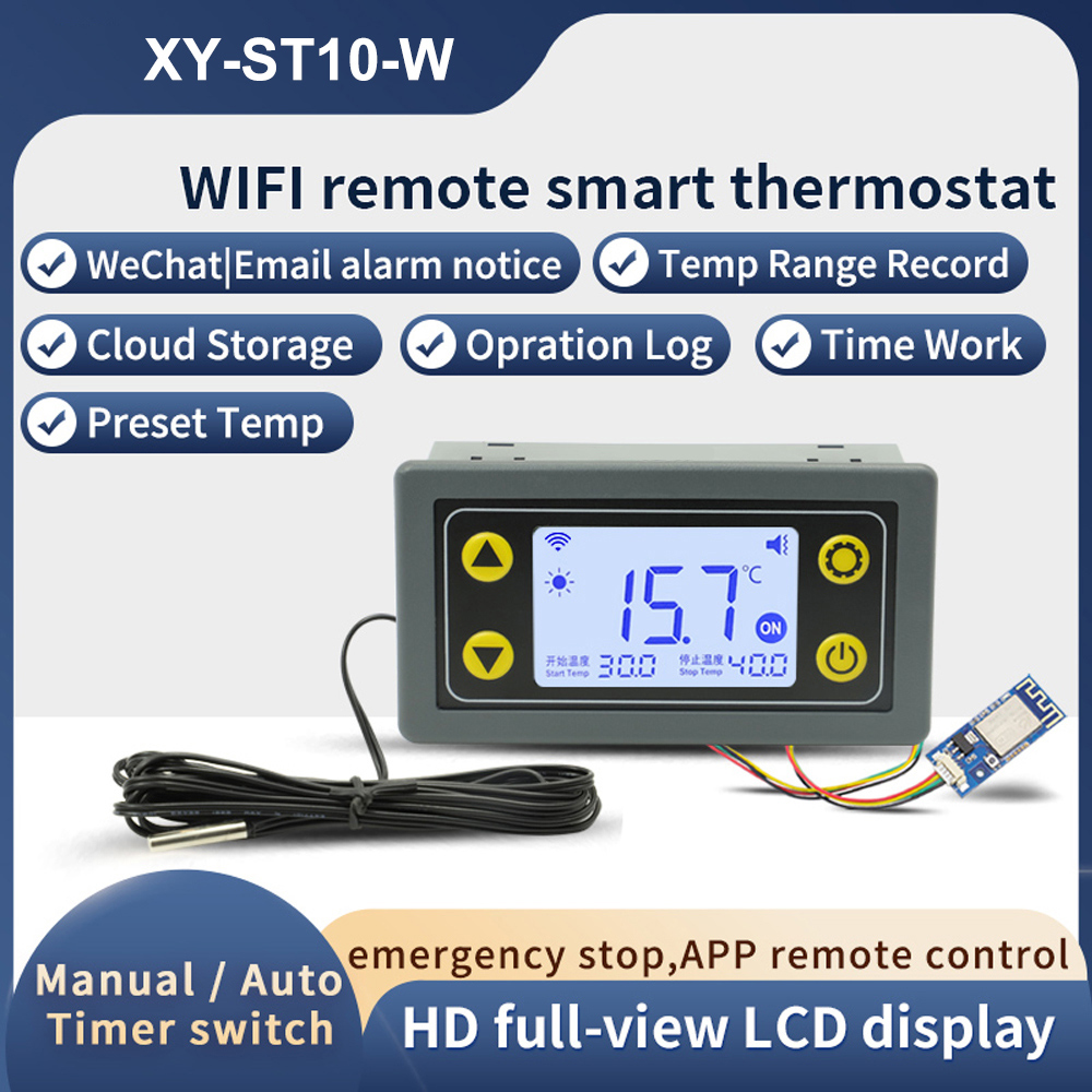 Smart Home Thermostat - ST10-W/SA10-W/SA30-W/ST30-W DC6-30V/AC110-220V 10A/30A WIFI Thermostat régulateur