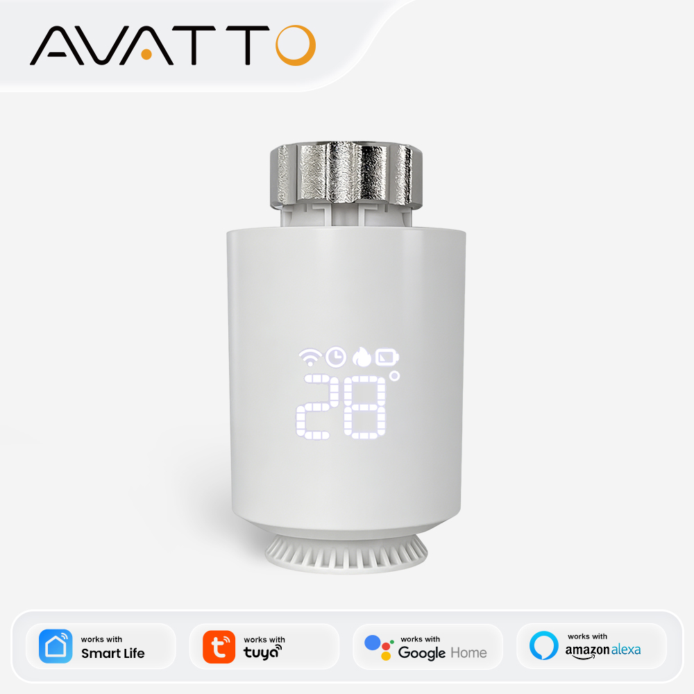 Smart Home Thermostat - AVATTO ZigBee3.0 Thermostat Radiateur Actuateur Intelligent