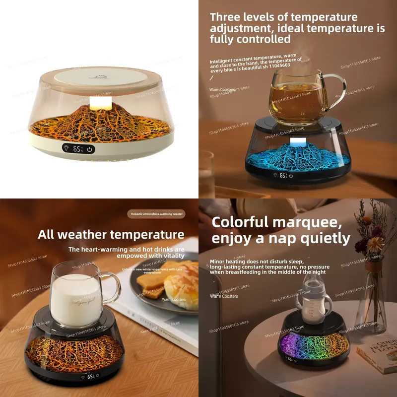 Smart Home Thermostat - Nouveau dessous-de-verre chauffant, tapis chauffant pour