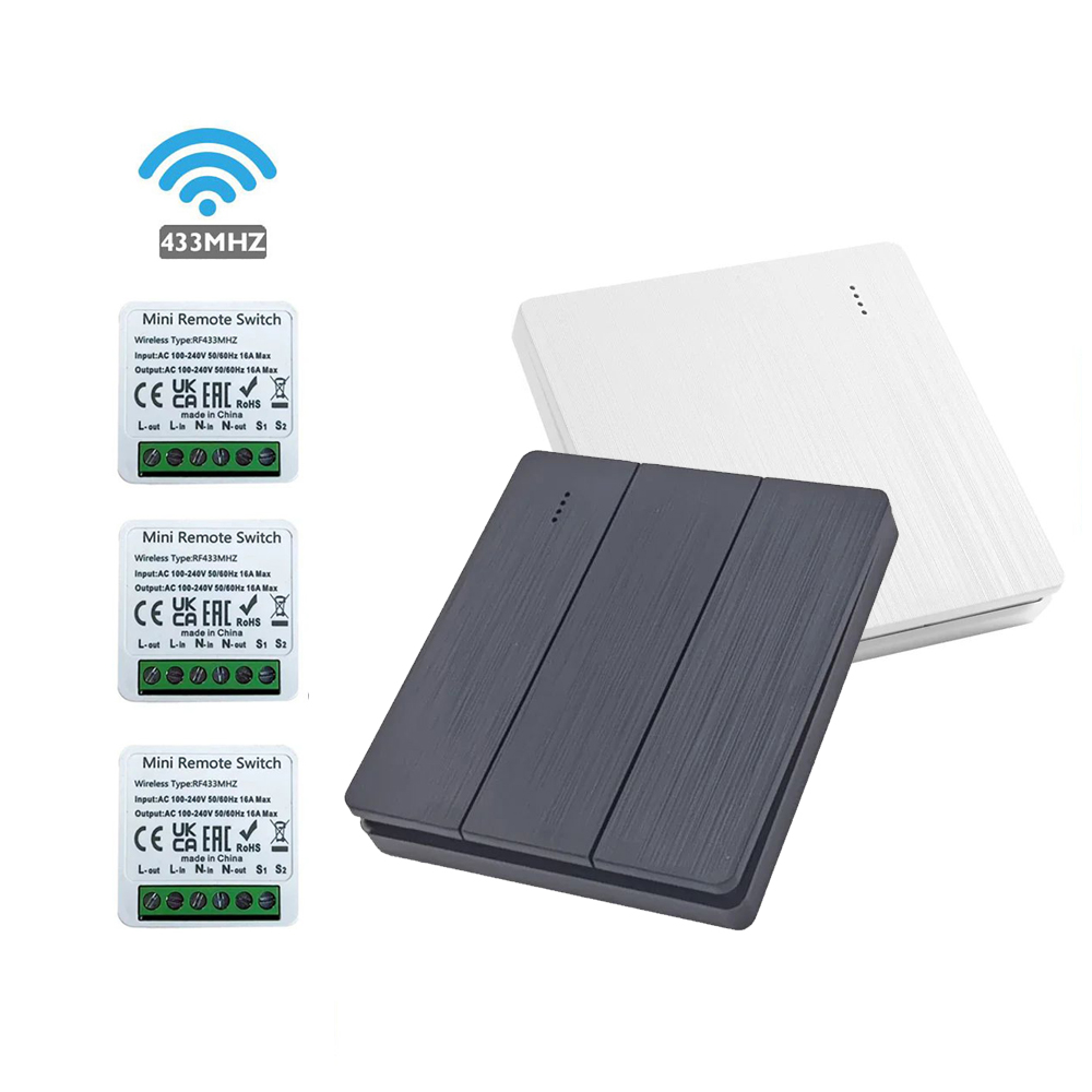 Smart Home Ventilation - 433Mhz RF 86 panneau mural interrupteur