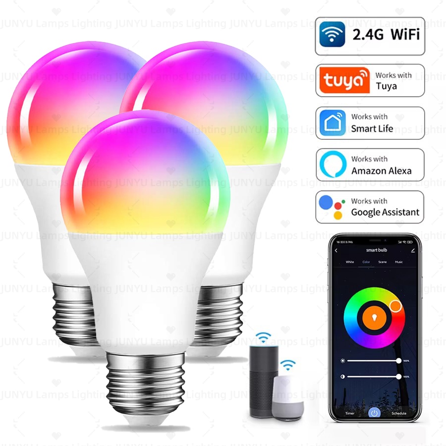 Smart Home Youtube - Ampoule LED RGB intelligente à intensité