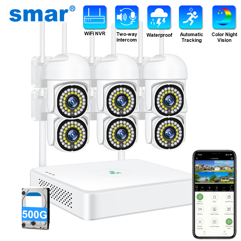 Smart Home Security System - Système de caméra de sécurité sans