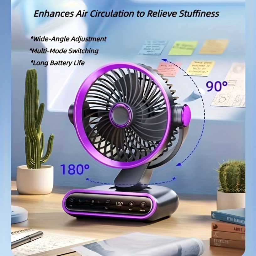 Smart Home Ventilation - Ventilateur de circulation intelligent pour bureau,