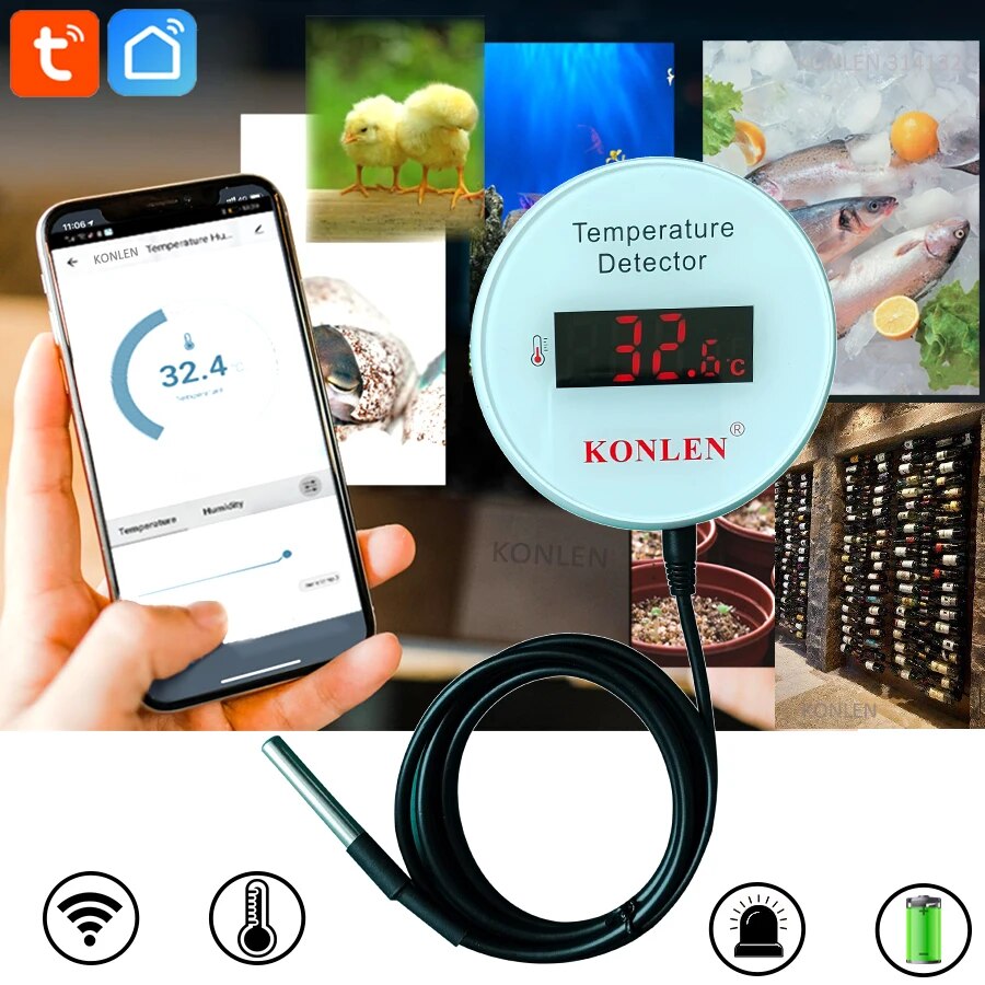 KONLEN Tuya Wifi capteur de te - Smart Home Thermostat avis et prix