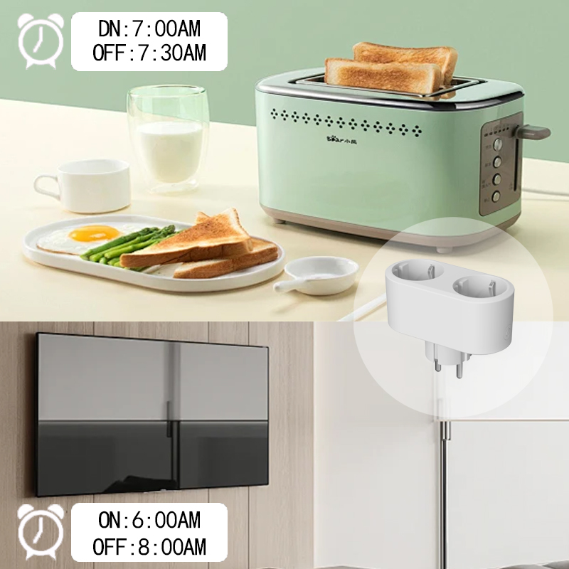 XFOX Tuya 4 prises Wi-Fi doubl - Smart Home Monitor avis et prix