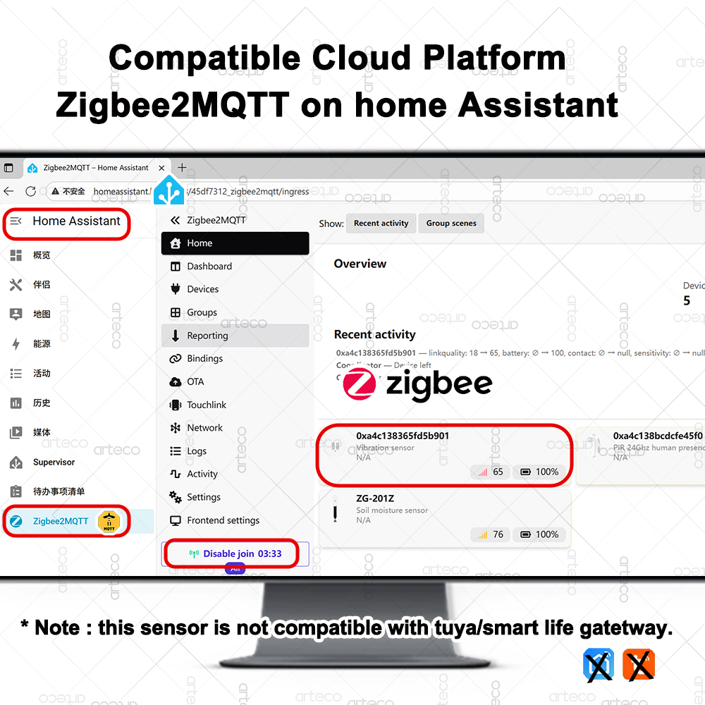 ZigBee capteur de vibrations i - Smart Home Monitor avis et prix