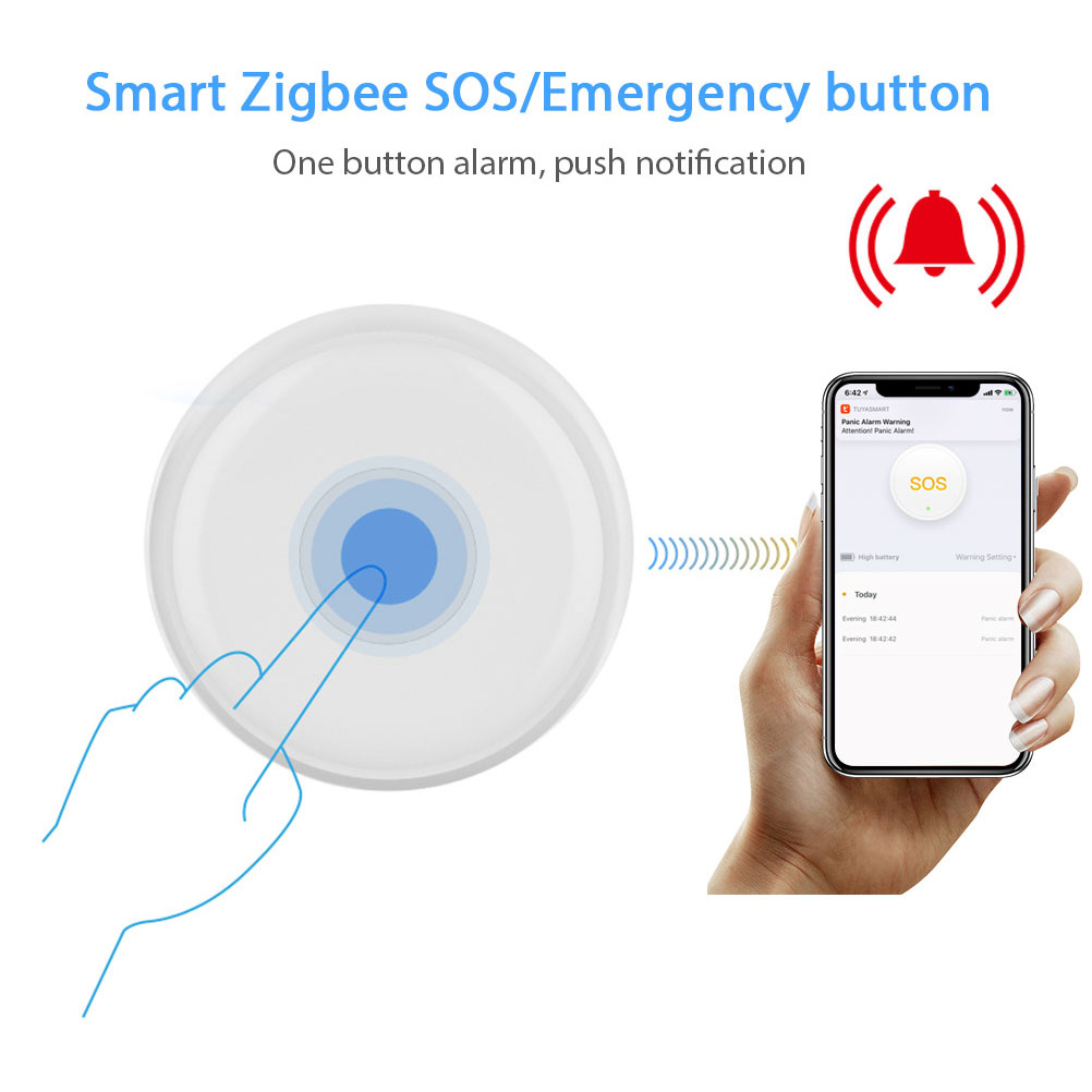 Bouton de panique sans fil Tuy - Smart Elderly Home avis et prix