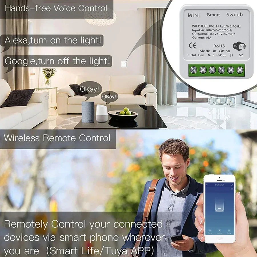 Module d'interrupteur intellig - Smart Home Google Assistant avis et prix