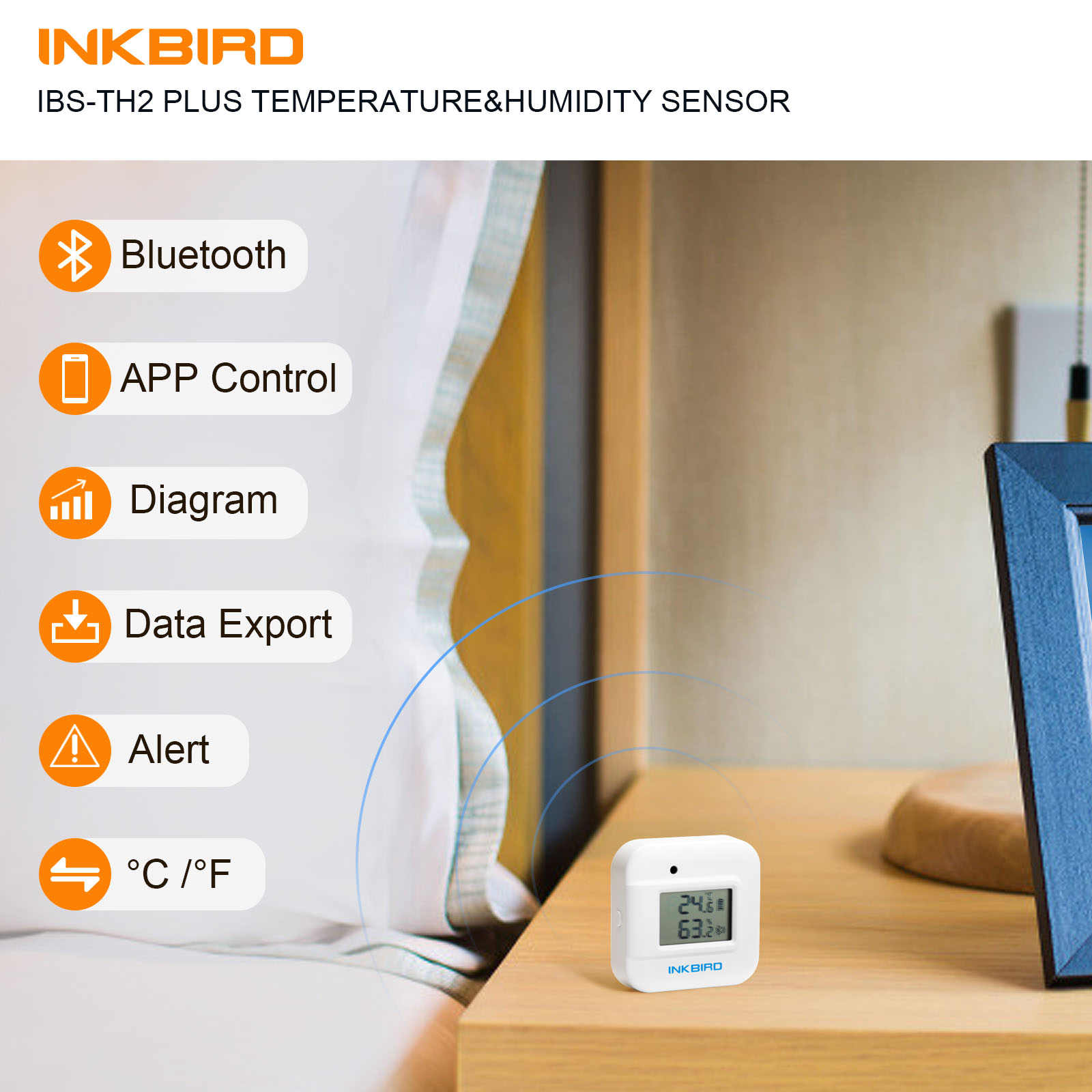 INKBIRD IBS-TH2 Plus Bluetooth - Smart Home Plus avis et prix