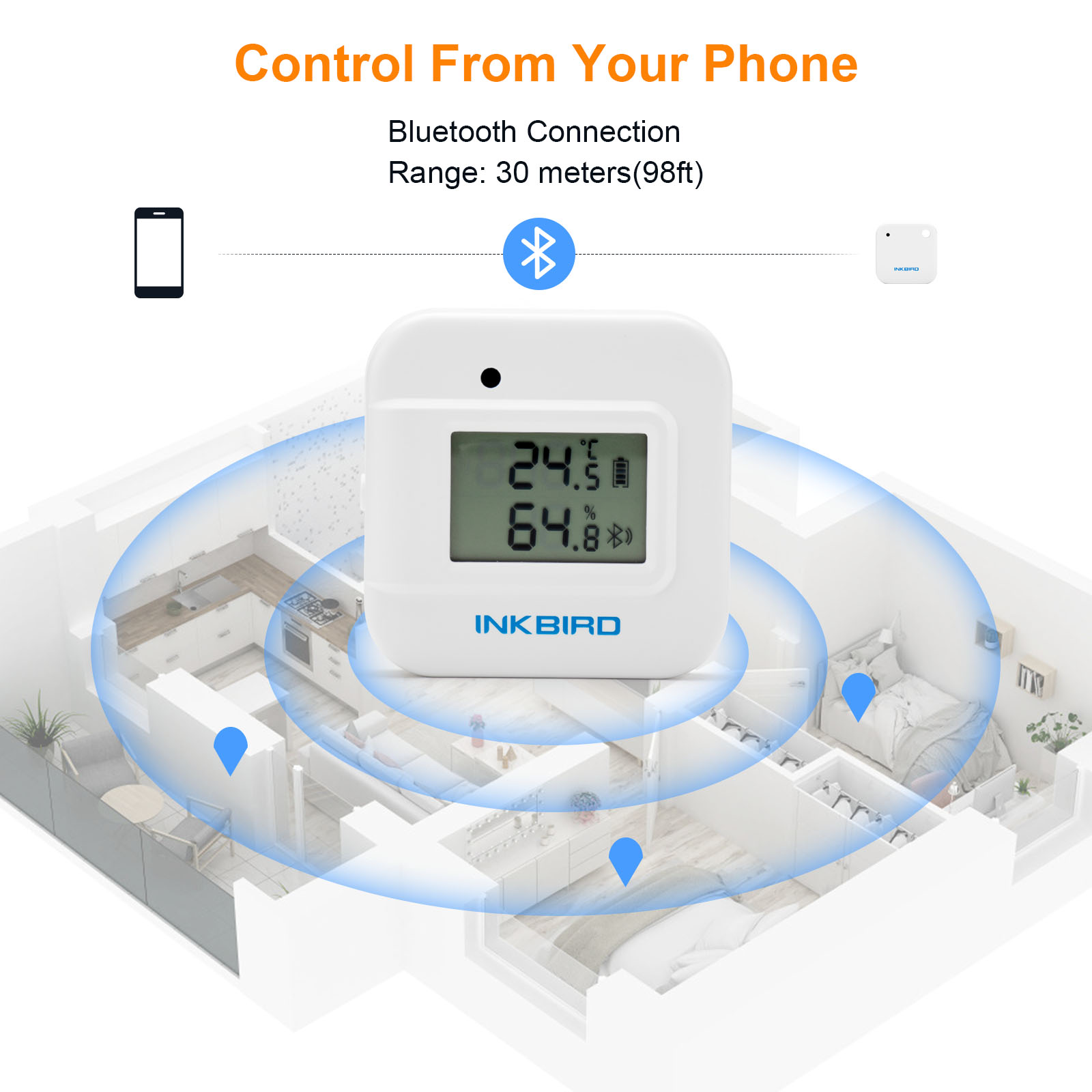 INKBIRD IBS-TH2 Plus Bluetooth - Smart Home Plus avis et prix
