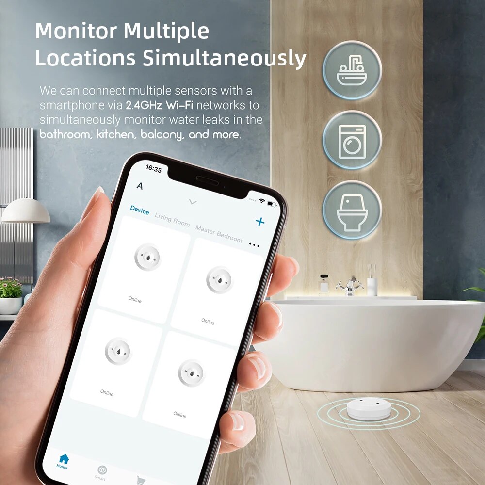 Détecteur de fuite d'eau Zigbe - Smart Home Google Assistant avis et prix