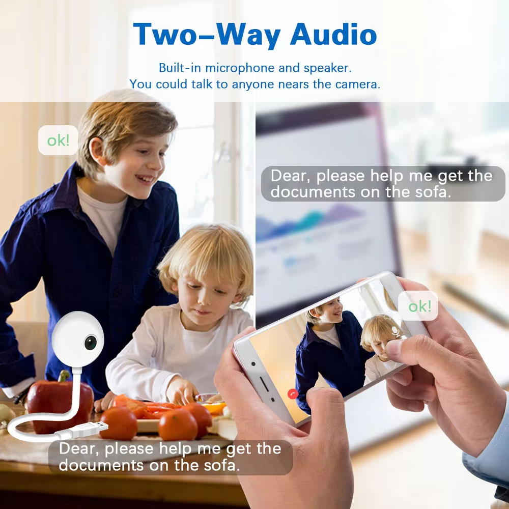 Mini caméra IP WiFi USB 5MP av - Smart Home Windows App avis et prix