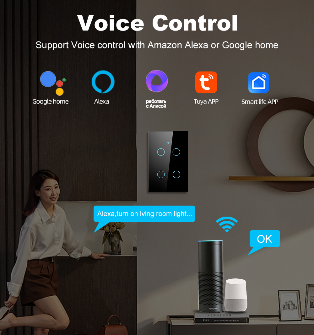 Interrupteur mural tactile int - Smart Home Dashboard avis et prix