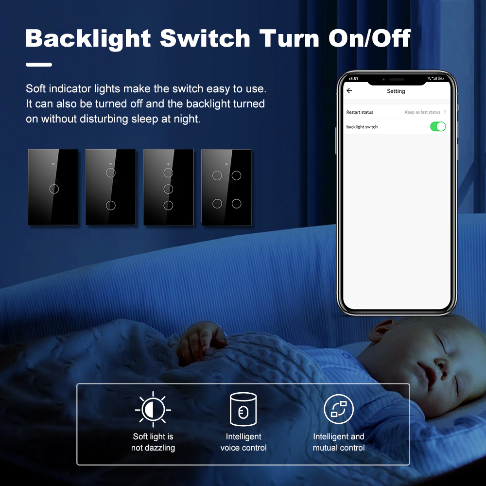 Interrupteur mural tactile int - Smart Home Dashboard avis et prix