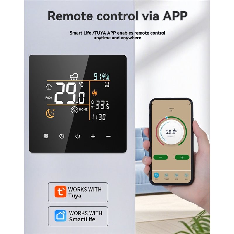 Tuya Thermostat intelligent 25 - Smart Home Thermostat avis et prix