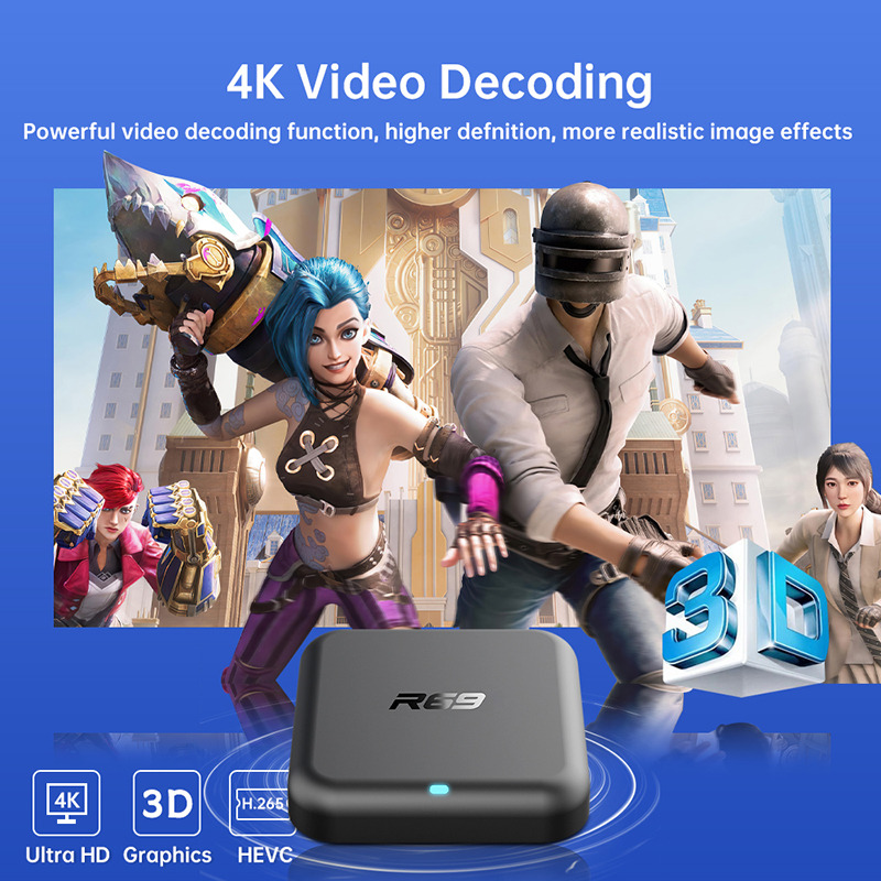 Boîtier TV Android 14 R69-1, d - Smart Home Youtube avis et prix